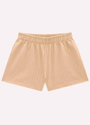 Short Infantil Menina em Algodão Milon (Bege) - MILON