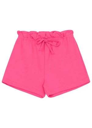 Short Infantil Menina em Moletom Bee Loop Rosa - BEE LOOP
