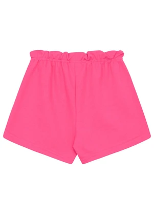 Short Infantil Menina em Moletom Bee Loop Rosa - BEE LOOP