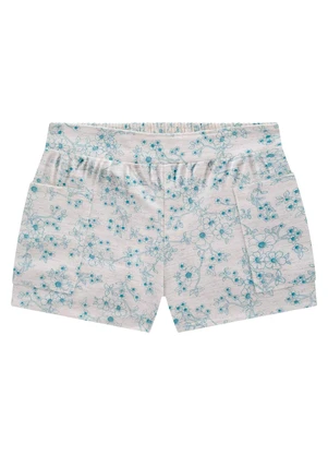 Milon - Short Infantil Menina Estampa Bege - MILON