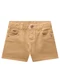 Milon - Short Infantil Menina Jeans Laranja - variação: Marrom