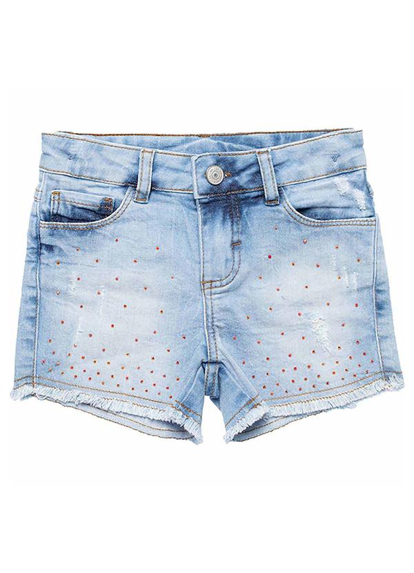 Milon - Short Infantil Menina Jeans