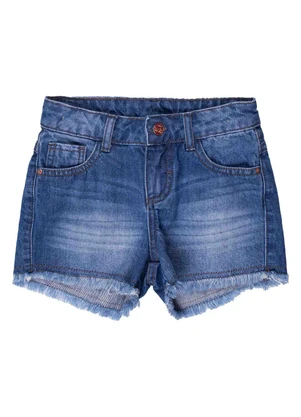 Milon - Short Infantil Menina Jeans - MILON