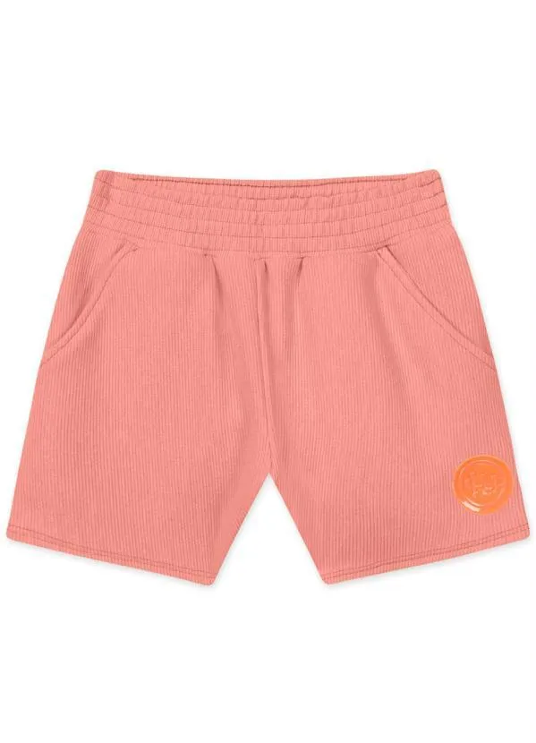 Lilica Ripilica - Short Infantil Menina Laranja