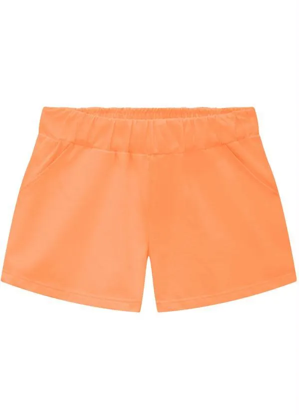 Kyly - Short Infantil Menina Laranja