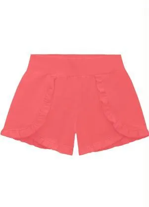 Milon - Short Infantil Menina Laranja - MILON