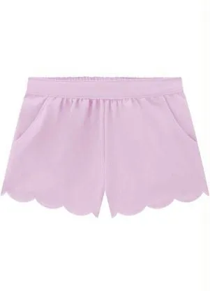 Milon - Short Infantil Menina Lilás - MILON