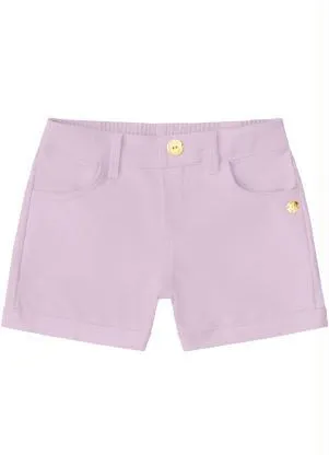 Milon - Short Infantil Menina Lilás - MILON