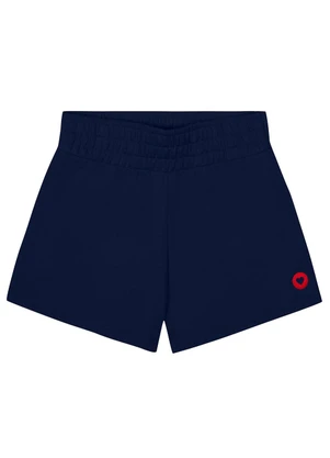 Kyly - Short Infantil Menina Liso Azul Marinho - KYLY