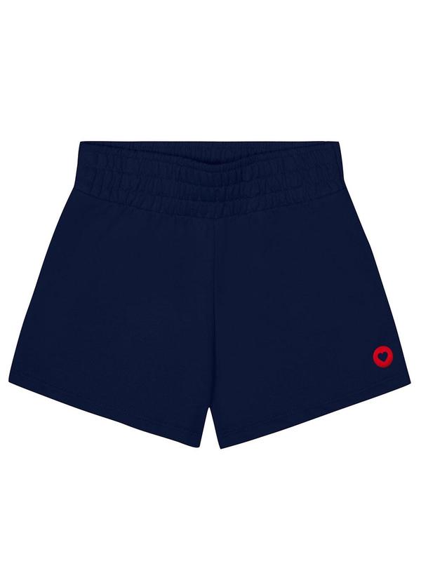 Kyly - Short Infantil Menina Liso Azul Marinho 1