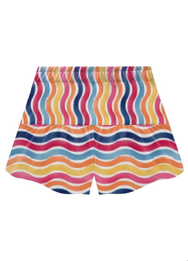 Nanai - Short Infantil Menina Listras Rosa 1