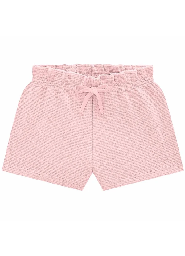 Milon - Short Infantil Menina Listras Rosa 3