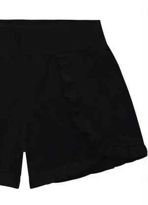 Milon - Short Infantil Menina Preto - MILON
