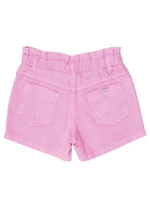 Milon - Short Infantil Menina Rosa - MILON
