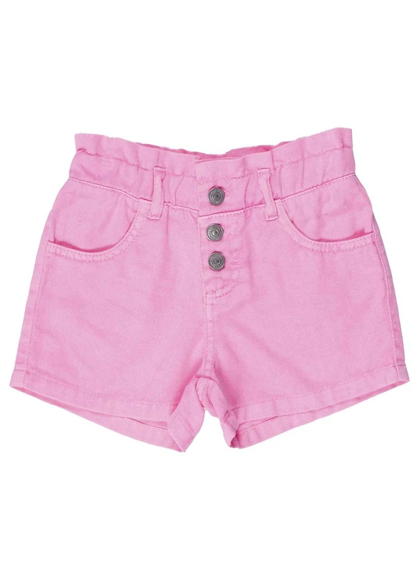 Milon - Short Infantil Menina Rosa