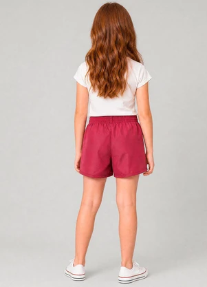 Milli e Nina - Short Infantil Menina Rosa - MILLI E NINA