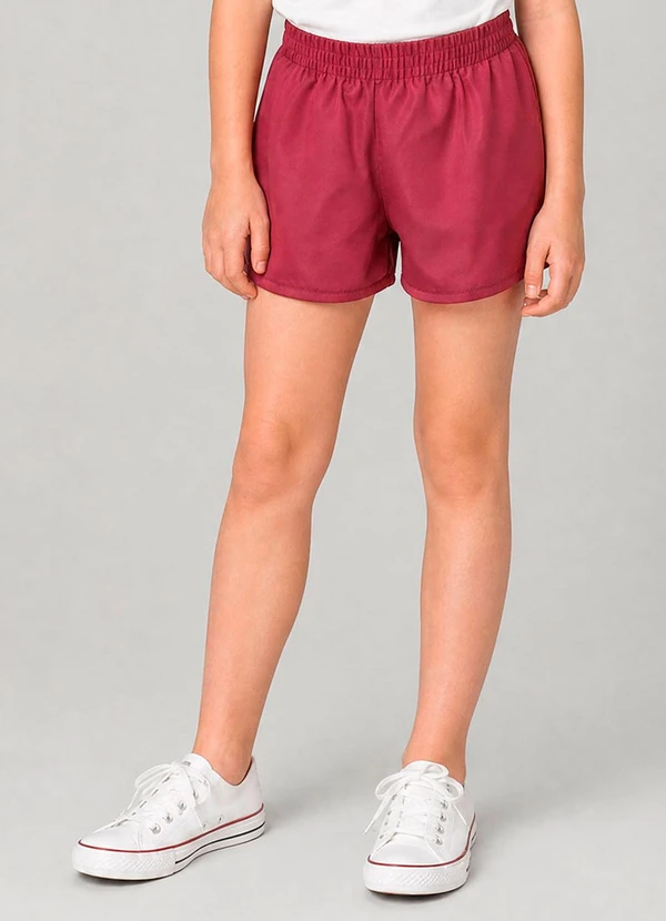 Milli e Nina - Short Infantil Menina Rosa