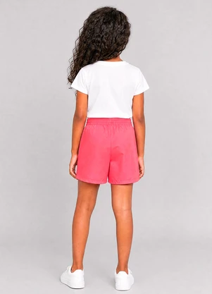 Milli e Nina - Short Infantil Menina Rosa - MILLI E NINA