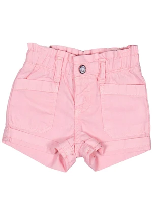 Milon - Short Infantil Menina Sarja Rosa - MILON