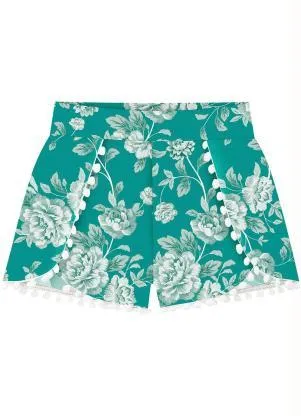 Milon - Short Infantil Menina Verde - MILON