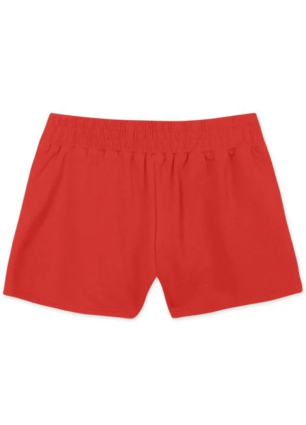Lilica Ripilica - Short Infantil Menina Vermelho 2