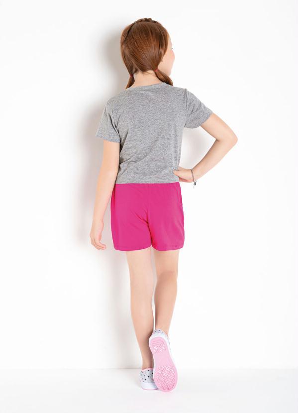 Outlet - Short Infantil Pink com Bolsos 8