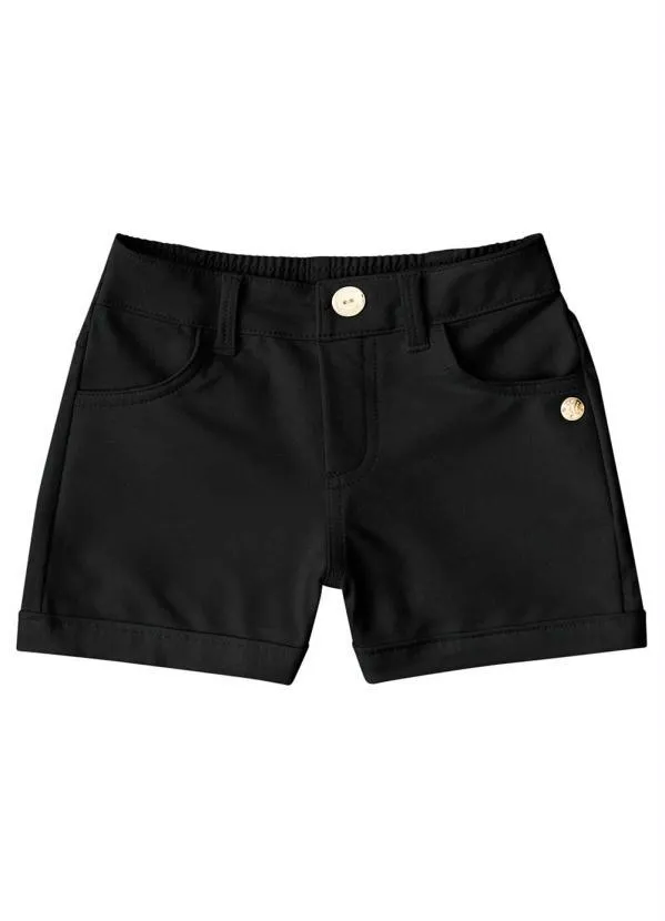Milon - Short Infantil Preto
