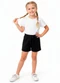 Kyly - Short Infantil MeninaRosa - variação: Preto