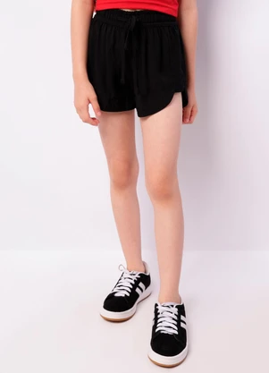 Torra - Short Infantil Viscose Elástico Preto - TORRA