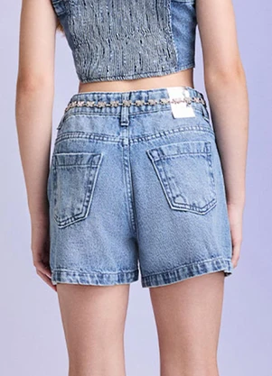 I Am - Short Jeans Claro Azul - I AM