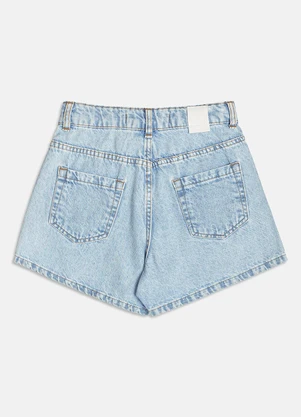 I Am - Short Jeans com Strass Azul - I AM