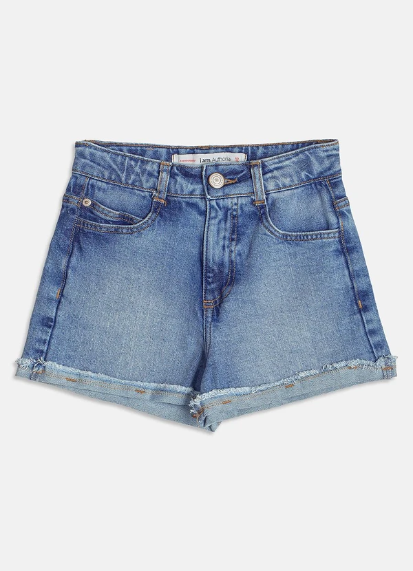Short Jeans Desfiado Azul TexBrands