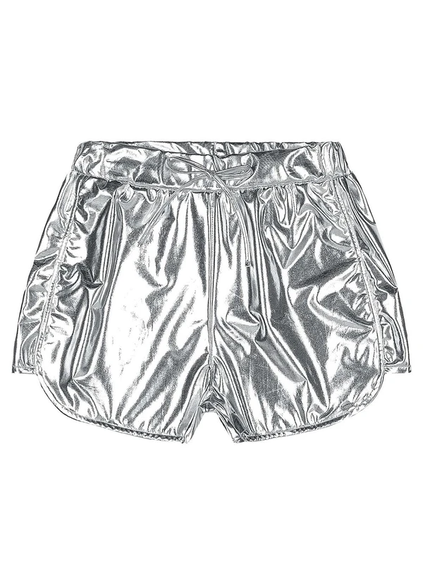 Gloss - Short Juvenil Malha Cirrê Cinza 3