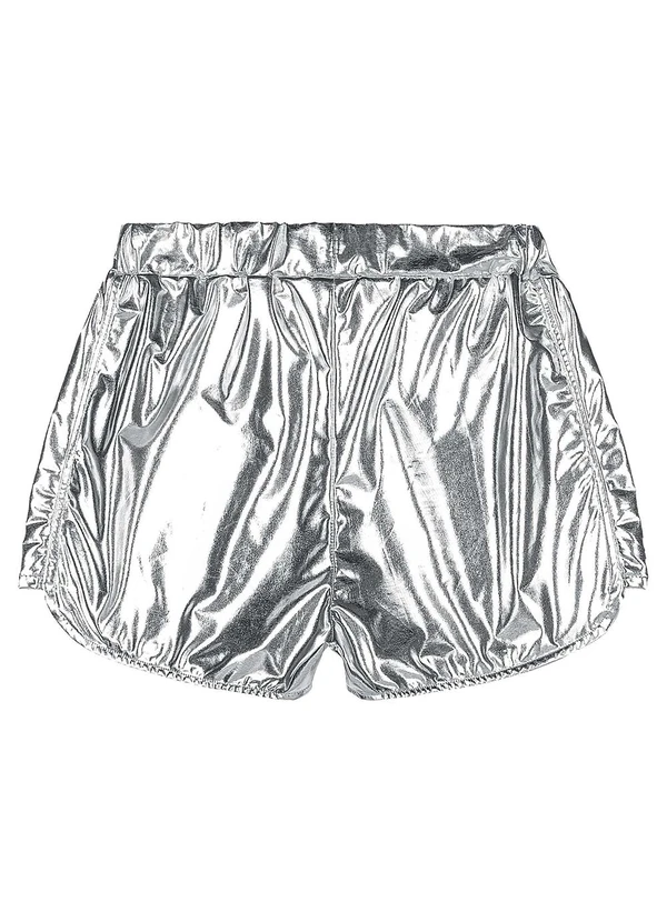 Gloss - Short Juvenil Malha Cirrê Cinza 4