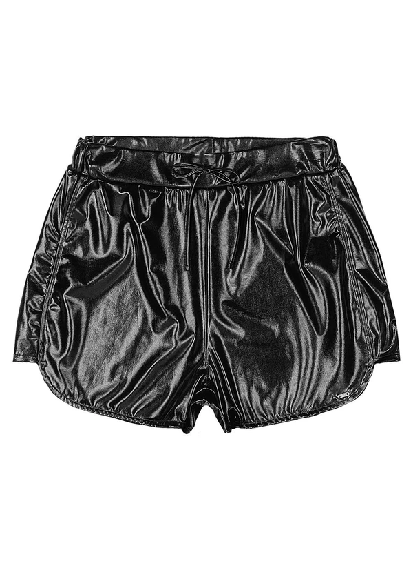 Gloss - Short Juvenil Malha Cirrê Preto 3