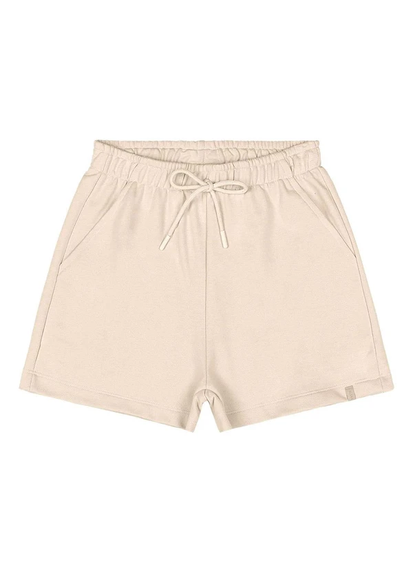 Gloss - Short Juvenil Moletom Bege