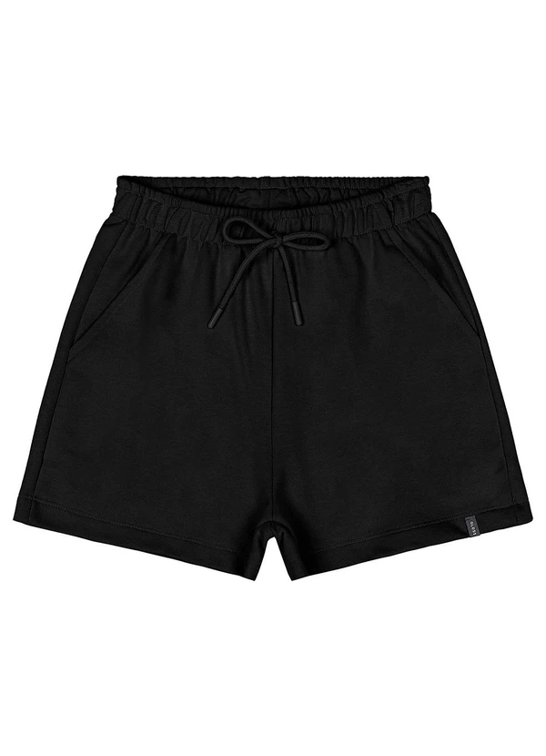 Gloss - Short Juvenil Moletom Preto 3