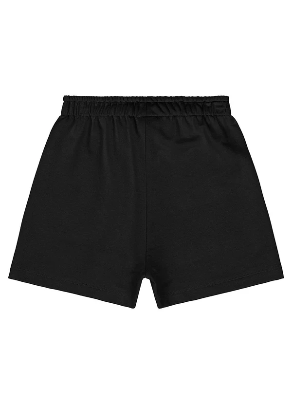 Gloss - Short Juvenil Moletom Preto 4