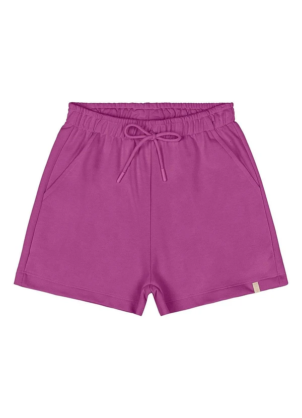 Gloss - Short Juvenil Moletom Roxo