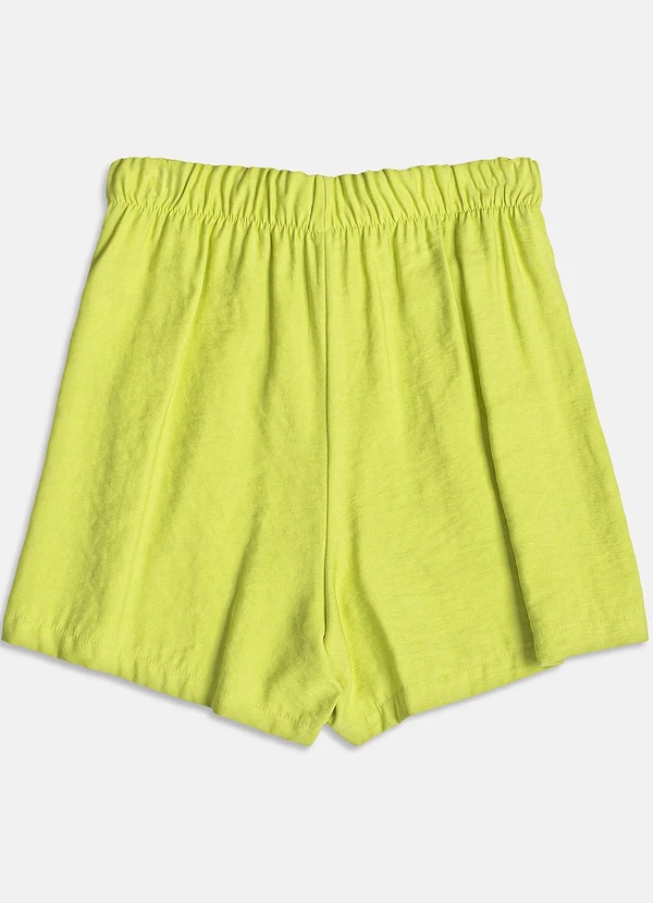 I Am - Short Lima com Pregas Verde Limão 3