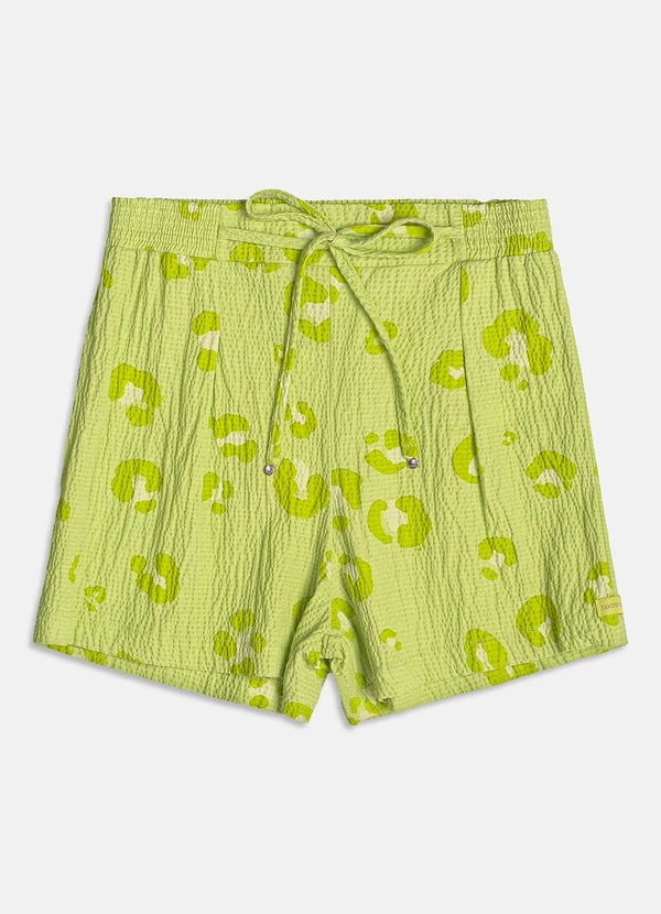 I Am - Short Lima de Leopardo Verde Limão 3