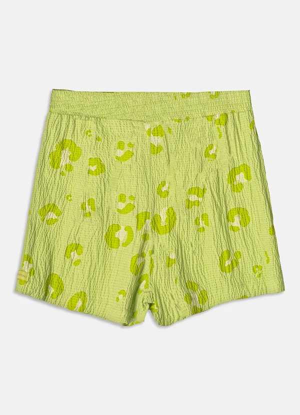 I Am - Short Lima de Leopardo Verde Limão 4