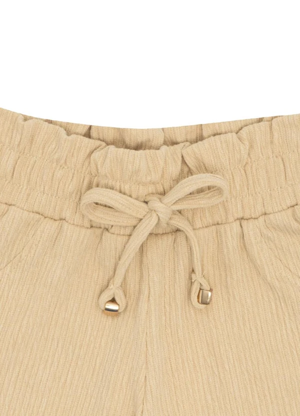 Pulla Bulla - Short Malha Gorgurão Bege 2