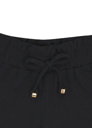 Pulla Bulla - Short Malha Gorgurão Preto - PULLA BULLA
