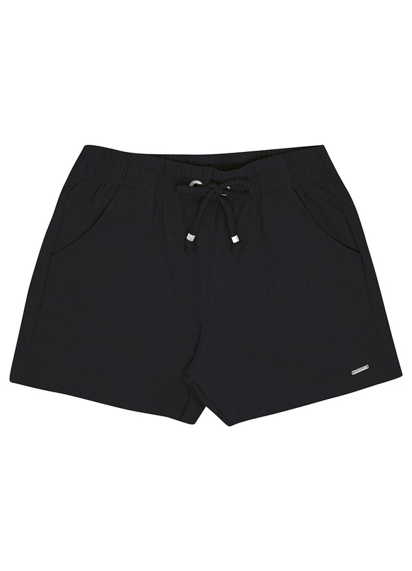 Pulla Bulla - Short Malha Gorgurão Preto 3