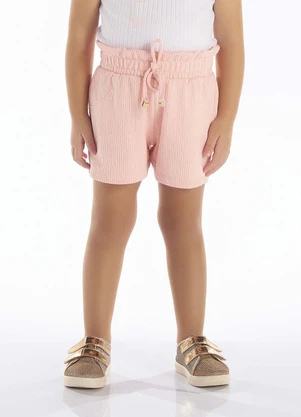 Pulla Bulla - Short Malha Gorgurão Rosa - PULLA BULLA