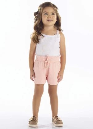 Pulla Bulla - Short Malha Gorgurão Rosa - PULLA BULLA