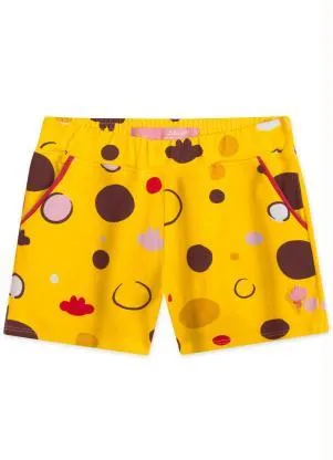 Lilica Ripilica - Short Malha Menina Amarelo - LILICA RIPILICA