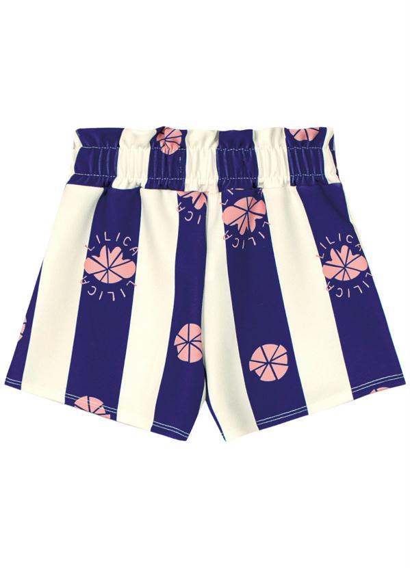 Lilica Ripilica - Short Malha Menina Azul 2