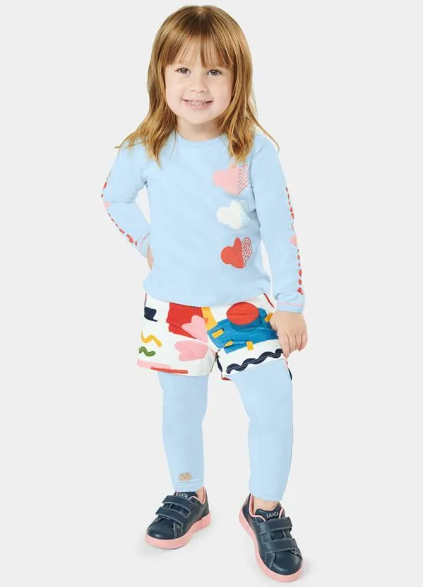 Lilica Ripilica - Short Malha Menina Branco 3